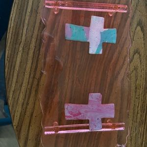 Handmade epoxy center Pierce stand